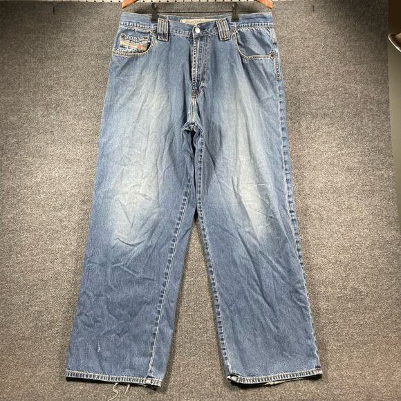 Diesel Snakex 850 Jeans Men's 36X32 Actual (36X30) Blue Denim Medium Wash - Picture 1 of 11